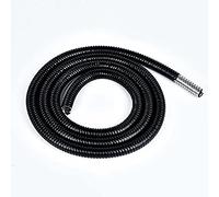 Organizador de Cables,Cubierta de Gestión de Cable Manguera De Metal Recubierta Plástico Negro 5 M Longitud Protector Manga La Línea del Cable Flexible Corrugado(ID 20mm x 5M)