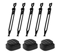 Organizador De Cables De Datos De 3 Piezas Y Correas De Silicona De 5 Piezas, Organizador De Escritorio, Soporte Para Cables De Datos, Organizador De Cables De Datos Ajustable