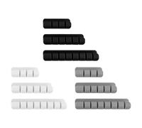 Organizador de cables de escritorio para almacenamiento de cables de datos ideal para almacenamiento con silicona y tamaño de escritorio, paquete de 9 hechos de silicona sin costuras con un respaldo