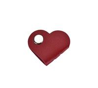 Organizador de cables de piel sintética con forma de corazón para gestionar cables de auriculares, accesorios electrónicos, varios colores para gestión de cables de auriculares