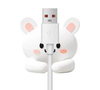 Organizador de cables de silicona - 1.06 x 1.18 pulgadas, abrazadera de cable, clip de gestión de cables, Capybara autoadhesivo para mesilla de noche, coche, hogar, se adapta a cables de menos