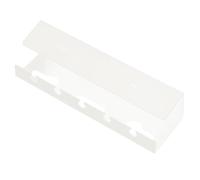 Organizador de cables debajo del escritorio - Bandeja de gestión de cables, sin agujeros debajo del escritorio | Caja de almacenamiento de cables, gestión multienchufe para cesta de cables para casa