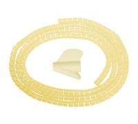 Organizador de Cables DESKit, 2 metros, Color Crema, Incluye tubo envoltorio en espiral y herramienta de ajuste - Ordena cables para PC, cables de TV en casa o en la oficina