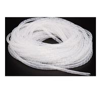Organizador de Cables en Espiral, Ideal for Cables de TV y Ordenador en casa o en la Oficina (Negro, 3 mm x 35 m).(Clear,6mmx15m)