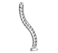 Organizador de cables equip 650862 de doble canal color plata