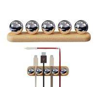 Organizador de cables estacionario, soporte para cables, organizador de portero de 4 ranuras, soporte para cables, organizador creativo para mesita de noche, escritorio, pared