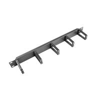 Panel gestión cables Lanberg AK-1202-B 1U 19" plástico negro RAL9004 320g
