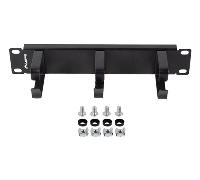 ORGANIZADOR DE CABLES LANBERG 3 ANILLAS 10" 1U TIPO B NEGRO