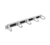 Organizador de cables Lanberg AK-1203-S 1U tipo B 19" metal/plástico gris 5 asas