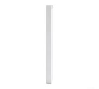 Organizador de cables magnético de aluminio para debajo del escritorio, bandeja de gestión de cables sin taladro, para cables de computadora, 37 cm (blanco)