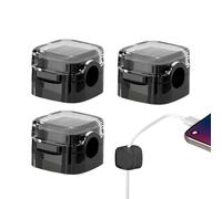Organizador De Cables Magnéticos Transparente - Organizador De Cable De Carga Del Teléfono, Gestión De Cables De Escritorio | Organizador De Portero De Metal Para Mesita De Noche De Pared Pe