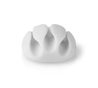 Organizador de cables Nedis CMGC20034WT 3 orificios blanco pack 4 piezas