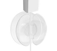 Organizador de cables para bobinador de cables, caja organizadora de cables redonda adhesiva, soporte transparente para cables, enrollador de cables, organizador de cables de gestión de cables,