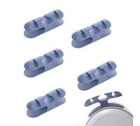 Organizador de cables para electrodomésticos de cocina | Silicona autoadhesiva 5 piezas | Enrollador de cable para electrodomésticos, manejo de cables, , mezclador de escritorio, freidora de