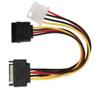 Organizador de cables para montaje de ordenador, cable de extensión de disco duro Serial ATA, adaptador de interfaz para alimentar dos dispositivos