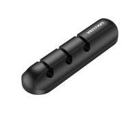 Organizador de cables Vention KBTB0 silicona negro 83mm 3 puertos