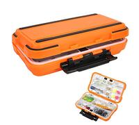 Organizador de caja de aparejos de pesca a prueba de agua, caja de almacenamiento de ganchos de se?uelo Interruptor deslizante incorporado[L]