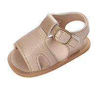 Organizador de cajas Toddler Zapatos Niños y Niñas Sandalias Fondo Plano Ligero Gancho Hebilla Hebilla Punta Abierta Transpirable Estilo Casual Almacenamiento Botas Altas, dorado, 22 EU