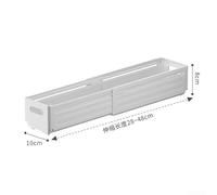 Organizador de cajones de armario, divisor de caja de almacenamiento extensible para calcetines, ropa interior, separador de compartimento de gabinete ajustable (blanco pequeño)