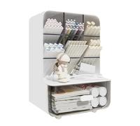 Organizador De Cajones De Escritorio | Box De Almacenamiento De Gran Capacidad Multifuncional Soporte De Lápiz Oblicuo | Capacidad De Maquillaje Para El Dormitorio Escolar Suministros Para Estudiantes