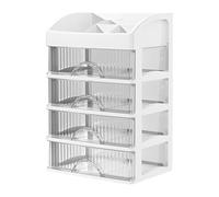 Organizador de cajones de escritorio | Cajonera de mesa | Organizador de cajones de papelería | Cajones de escritorio transparentes, cajonera transparente, organizador de mesa con