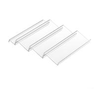 Organizador de cajones de especias acrílico, estante escalonado expandible para armarios de cocina, inserto de estante transparente para condimentos, cosméticos de tocador de baño y soporte de esmalte