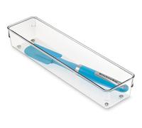 Organizador de cajones de pl stico sin BPA Linus de iDesign: 3,25"" x 9,75"" x 2,25"" transparente