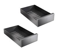 Organizador de cajones extraíble para armarios, estantes deslizantes resistentes para cocina, armario, despensa, baño, debajo del fregadero, diseño adhesivo de 43/53 cm de profundidad