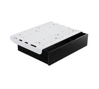 Organizador de cajones para debajo del escritorio hecho de plástico ABS con esquinas redondeadas suaves para un uso seguro y una organización eficiente del espacio de trabajo (negro)