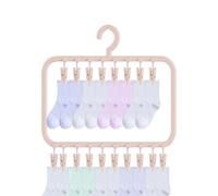 Organizador de calcetines que ahorra espacio, colgador de varios niveles, estante de secado con clips, almacenamiento de ropa inoxidable resistente, accesorios de armario colgantes, organización de