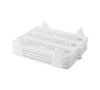 Organizador de camisa apilable - 5 piezas de interbloqueo de ropa de almacenamiento | Suéter Divisores entrelazados tableros plegables | Organizador de guardarropa de ahorro de espacio para camisetas