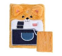 Organizador De Carpeta Para Stickers,Cuaderno A5 De 6 Anillas Con Perro De Peluche,Porta Pegatinas De Temática Animal - Para Niños Y Adultos: Coleccionar Tarjetas, Fotos, Recortes Y Viajes