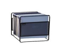 Organizador de carpetas colgantes Mind Reader, organizador de escritorio, almacenamiento, oficina, malla metálica, 13 pulgadas de largo x 9.75 pulgadas de ancho x 10.25 pulgadas de alto, negro