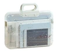 Organizador de carpetas de papel, grande impermeable para documentos, función de soporte de archivos portátil A4, de almacenamiento de material Oxford, portador de documentos con asa