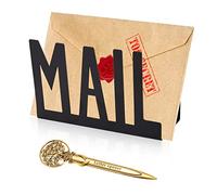 Organizador de Cartas Sobres de Mesa de Metal, Clasificador de Correo de Escritorio, Organizador Vertical Triple para Carpetas, Papeles, Documentos, Periódicos y Libros