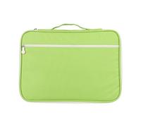 Organizador de cartera, Bolsas de documento A4 de 5 colores Bolsa de carpetas de carpeta Accesorios con cremallera para cuadernos Documento de bolígrafos (Verde de hierba)