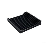 Organizador de CD de 12 discos con un diseño robusto para administrar y mostrar tu colección multimedia perfectamente (es negro)