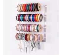 Organizador de Cinta de Soporte de Cinta Montado en la Pared, Corbatas Pañuelos de Seda Toallas Estante de Almacenamiento Gancho de Cinta