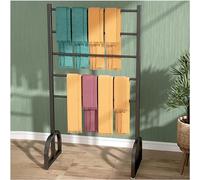 Organizador de Cintas, Expositor Moderno para Bufandas, Expositor metálico Independiente para Pantalones, Bufandas de Seda, Ropa y Papel de Regalo, 80 x 40 x 150 cm