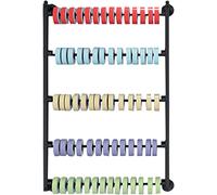 Organizador de cintas para manualidades, soporte para colgar cintas, para pared, para sala de manualidades, moderno soporte para bufandas, expositor vertical de toallas, para armario, cinturón, corb