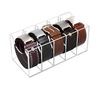 Organizador De Cinturón Acrílico - Soporte De Exhibición Transparente De 30 Cm, Estante De Almacenamiento Multiusos, Contenedor De Corbata Transparente | Estuche Duradero Para Hombres Y Mujeres, Estan