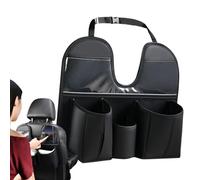 Organizador de coche genérico para asiento trasero - Gran de cuero con soporte para tableta y portavasos | Organizador para respaldo de asiento Accesorios para automóviles - Para camión RV Sedan Snack