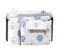 Organizador de Cochecito con portabotellas, Bolsa de Cochecito con Correas Antideslizantes | Bolsa Impermeable Transparente de Control táctil para niños y Padres, Cachorro, riferimento Alla
