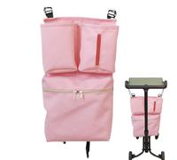 Organizador de cochecito de diseño elegante, accesorios de cochecito de viaje, organizador de cochecito con portavasos, bolsa organizadora impermeable de 40 x 24 cm para viajes, negro, beige, morado,