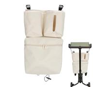 Organizador de cochecito Doble bolsas de almacenamiento para organizador de cochecito de bebé, accesorios multifuncionales para cochecito de viaje | Bolsas de cochecito ligeras y únicas, fijación de