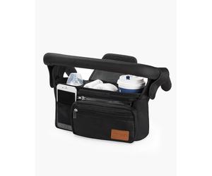 Organizador de Cochecito Momcozy - Porta vasos Todo en Uno y Cochecitos para Mascotas | Color: Negro