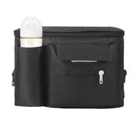 Organizador de cochecito portátil - Organizador de chupete de cochecito con compartimento para bebidas, almacenamiento impermeable, perfecto para bebés, niños y padres