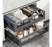 Organizador de Cocina Cajón Extraible, Estantes de Despensa Deslizantes Resistentes, Estantes de Almacenamiento de Cajones Deslizantes, para Armario de Cocina (Tamaño: 60cm)