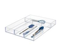Organizador de cocina y ba o con cajones Clarity de iDesign, cubiertos, esp tulas y accesorios, juego grande de 4