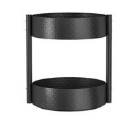 Organizador de condimentos - Bandeja giratoria de almacenamiento para encimera de 25 x 7,5 cm, soporte giratorio para condimentos, multiusos, cocina, despensa, baño, tocador para refrigerador